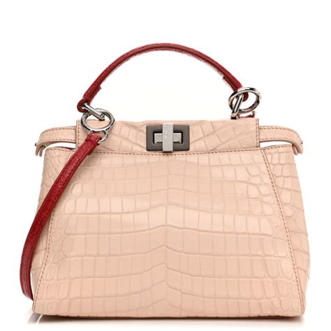 fendi selleria peekaboo fashionphile|fendi peekaboo crocodile.